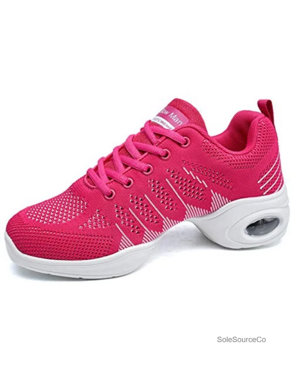 Women's Jazz Dance Shoes Lace-up Sneakers Breathable Air Cushion Split Sole